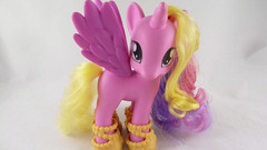 My Little Pony Princess Cadance in pretty yellow shoes. 6″ Tall Hot pink