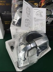 Iron Man MK17 1/1 Wearable Cosplay Mask Helmet Silver English Voice-control Prop