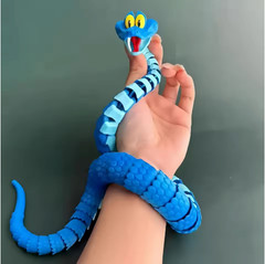 60cm Gary Snake: Disney Zootopia 2 Articulated Simulation Toy Snake, 3d Printed