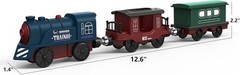 Electric Wooden Train for Kids 3+ Battery Powered Compatible with Brio & Thomas