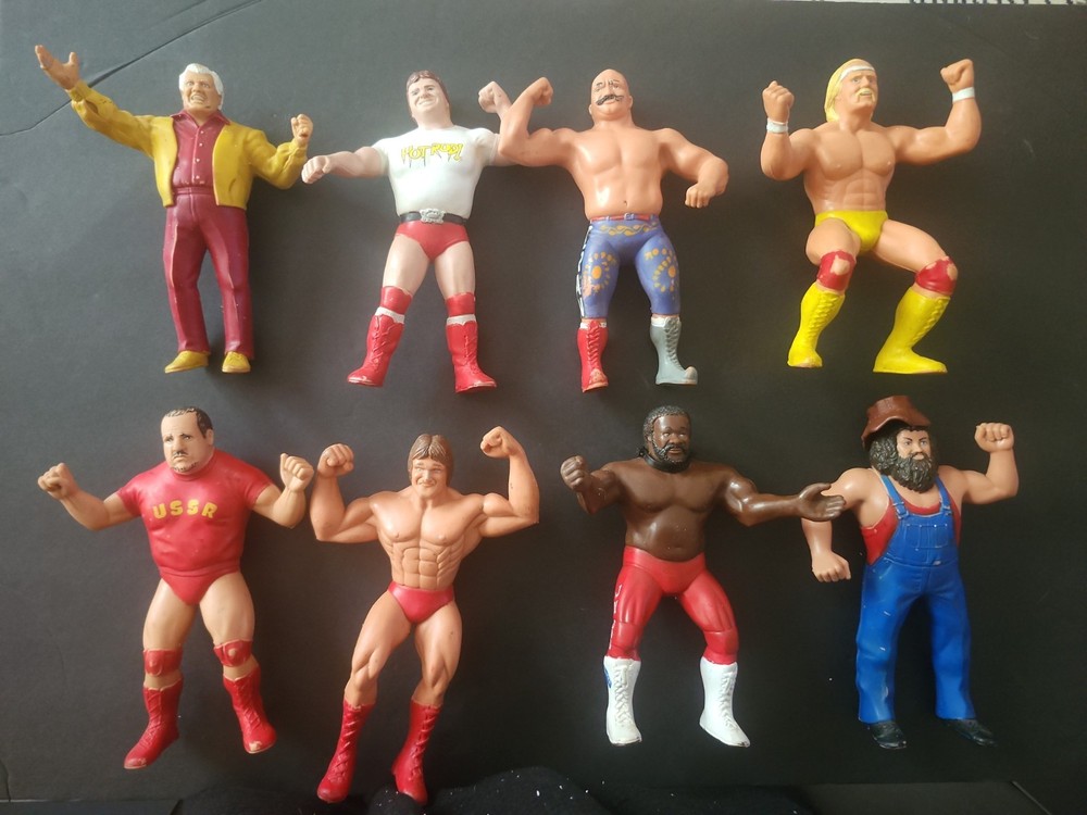 WWF LJN Titan Sports Lot Of 8 1984 8″ Vintage Wrestling Action Figures