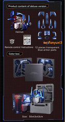Killerbody 1/1 Transformer G1 Optimus Cosplay Wearable Helmet Mask Voice Control