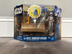 SEALED 2010 Hasbro Star Wars Rebel Transport Speeder & Ground Crew NEW