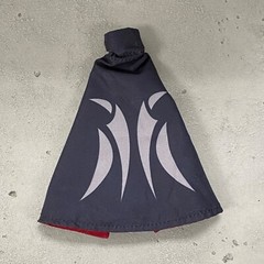 SU-C-GGR-B-V2: 1/12 Black Wired cape w/ pocket for Black Series General Grievous