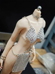 1Set 1:6 Scale Chain Outfit Clothes For Action Figure Body 12″ Female Toys