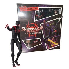 Spider-Man Action Figure Miles Morales In to The Spider Verse Toy Gift With Box.