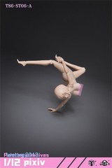 US 86TOYS 1/12 T86-ST06A Pale Skin Super Large Bust 6″ Female Figure Head Body