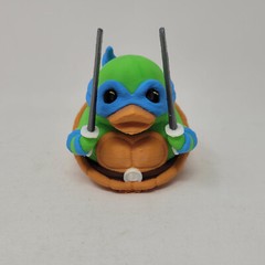 Leonardo Raphael Michelangelo Duck Teenage Mutant Ninja Turtle Fan Art 3D Print