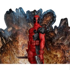 McFarlane Toys – Marvel Deadpool 1:10th Scale Posed Figure with Scene The New Mu
