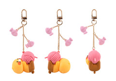 Kakao Friends Choonsik Figure Keyring Keychain Bag Charm Yarn Moon Cloud
