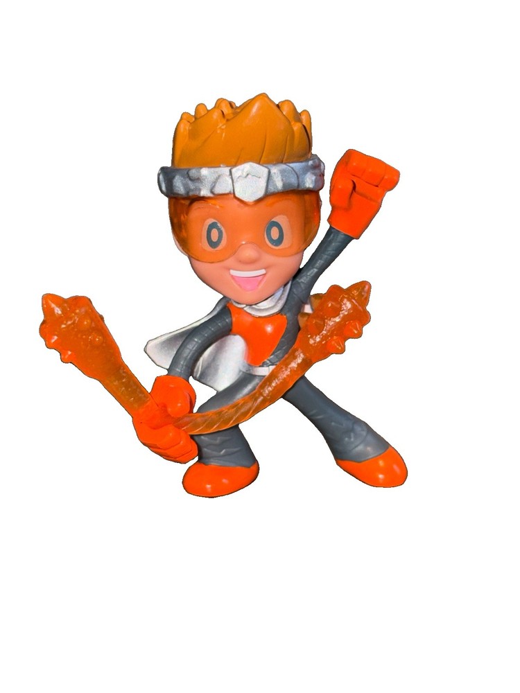 Ninja Kidz TV Series Paxton 2.5” Mini Figure with Orange weapon Accessory Toy
