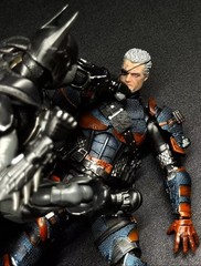 LPZZ DC Batman Arkham Knight V8.04 & Deathstroke Sets 1/12 Action Figure Toy New