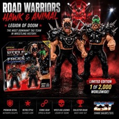 Zombie Sailor Toys Wrestling’s Heels & Faces Road Warriors Hawk & Animal 2-Pack