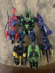 Transformers Generators Fall Of Cybertron (FOC) Combaticons, set of 5 figures.