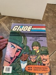 Vintage Gi Joe Coloring Book And Promotional VHS Tapes And Sgt Savage Backers