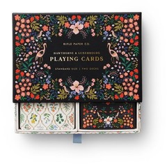 Rifle Paper Co Hawthorne & Luxembourg Playing Cards Set of 2 Boxed Brand New