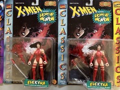 Vintage Toy Biz Xmen Action Figure Lot Of 6 Figures New Cyclops Elektra Jubilee