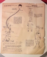 1969 GI JOE VINTAGE GI JOE DEEP SEA DIVING EQUIPMENT INSTRUCTIONS ORIGINAL RARE