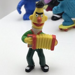 Vintage Sesame Street Figures Muppets Grover Big Bird Die Cast Toys Cake Toppers