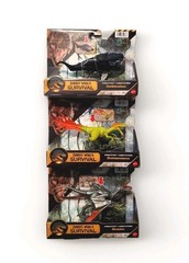 Jurassic World Survival Strike Attack 3pk: Dunkleosteus Dromaeosaurus Mutadon 🆕