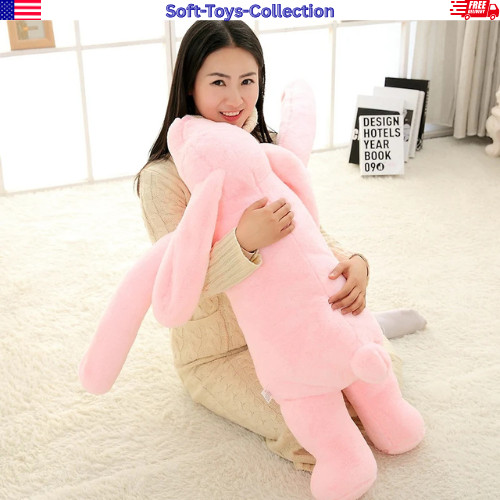 Giant Bunny Plush Toy Long Stuffed Rabbit Pillow Kids Gift
