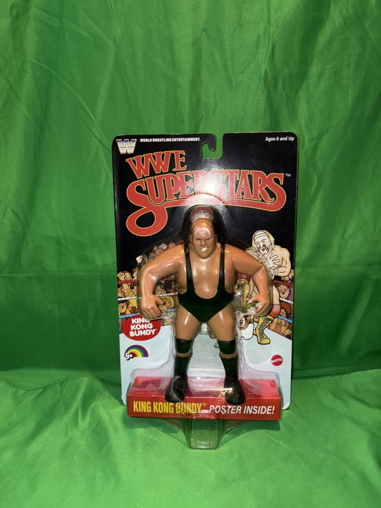 LJN WWE Superstars Series 2 King Kong Bundy Black Card Retro Chase WWF