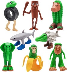 8PCS Italian Brainrot Tralalero Tralala Action Figure Set, Tung Tung Sahur &More