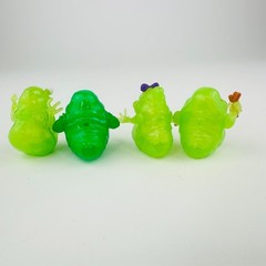 Ghostbusters Ecto Minis Slimer 4 Translucent 1 Solid 1.5″ Mattel Classic Series