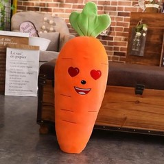 Carrot Plush Pillow 45-110cm Cute Cartoon Vegetable Stuffed Soft Toy Gift