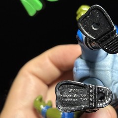 1991 Vintage TMNT Classic Rocker Leonardo Figure Teenage Mutant Turtles