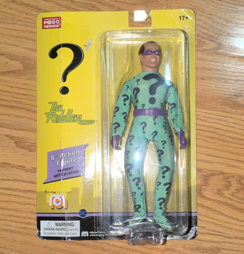 Mego DC The Riddler Action Figure Limited Edition Green Purple 8in 17+