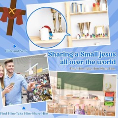 50 Colorful Mini Jesus Figures – Religious Party Gifts for All Occasions