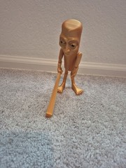 Articulated Tung Tung Tung Sahur – Brain Rot Fidget Toy Gold theme 7.5 inch tall