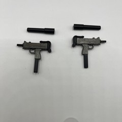 Uzi Gun (x2) & Suppressor Valaverse Fodder 1/12 Scale Action Force Fodder