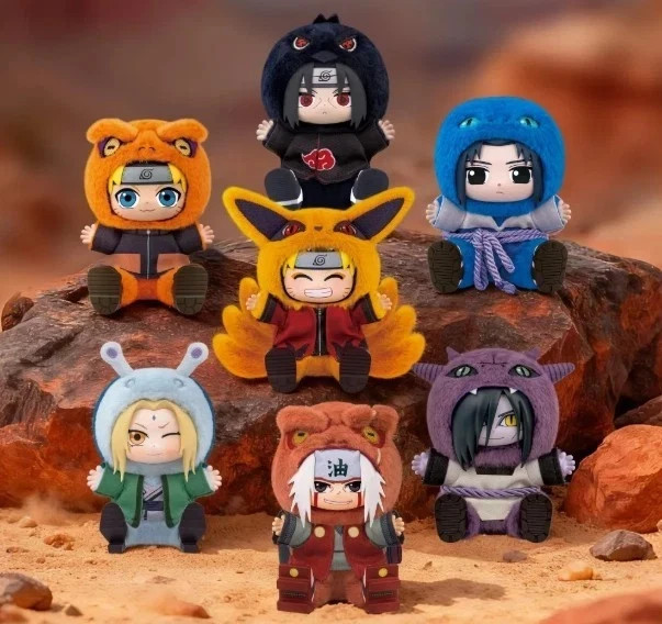 US SELLER – TOP TOY Naruto Beast Party Sitting Series 2 Vinyl Plush Blind Box
