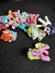 MLP My Little Pony Mini Figure Small 1” & 2″ Blind Bag Ponies Mixed Lot Of 40