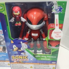 Sonic The Hedgehog GIANT METAL KNUCKLES vs KNUCKLES + Giant Mecha Sonic Figures