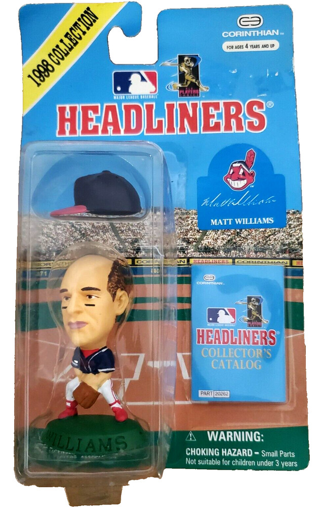 New Sealed 1998 Headliners Matt Williams, Cleveland Indians MLB Baseball Figure