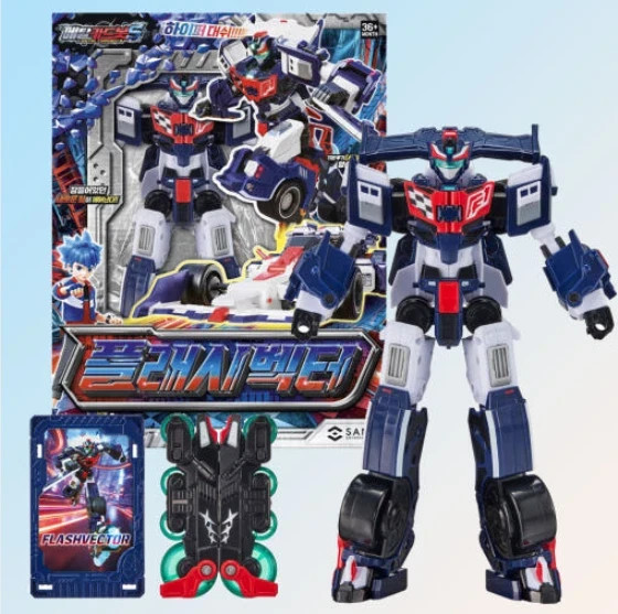 Metal Cardbot S Flash Vector Race Car Transformer Robot Toy 2025 / NEW