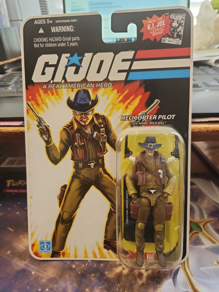 GI Joe Comic Series Helicopter Pilot Wild Bill Action Figure New 2008