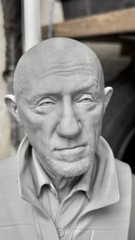 Breaking Bad Mike Ehrmantraut Bust Statue 3D Printed