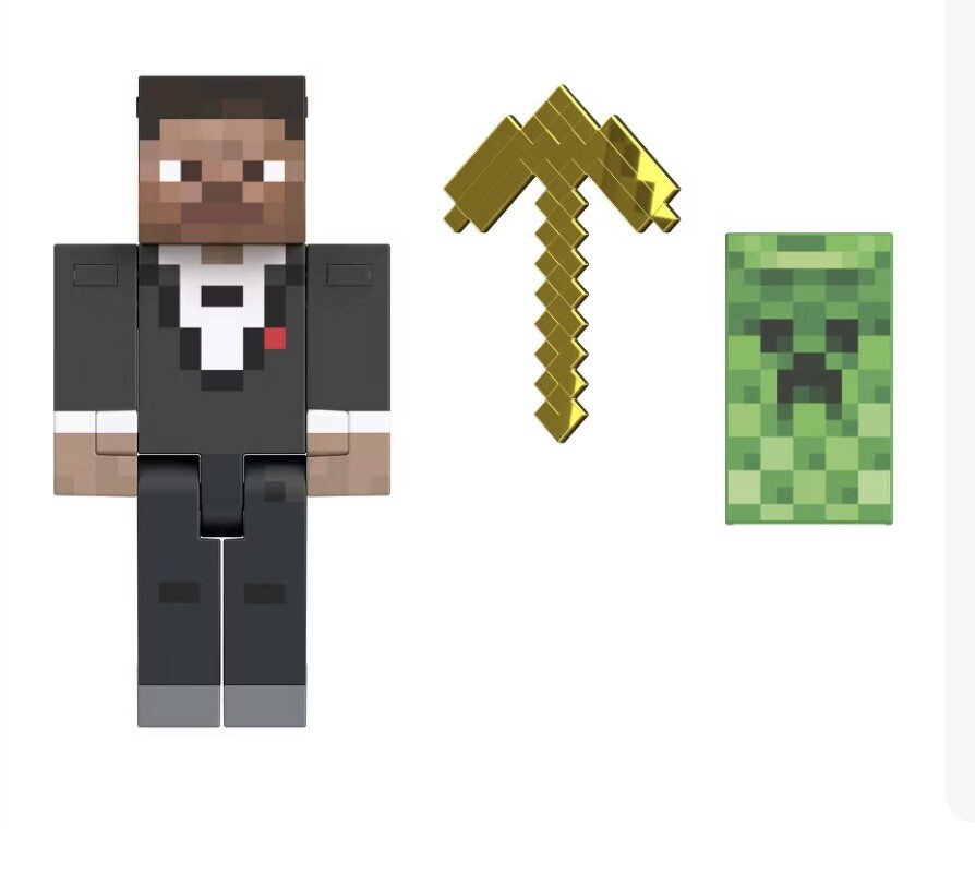 Minecraft Diamond Level 15th Years Anniversary Steve In Tuxedo Figure New In Box