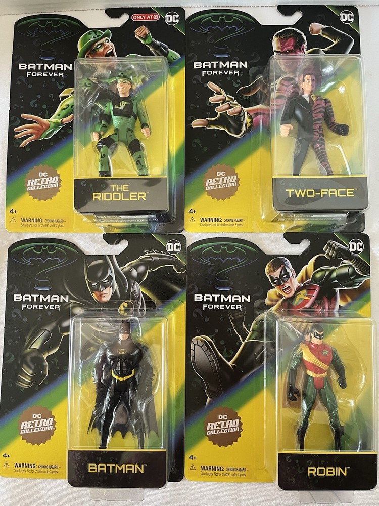 DC 2025 Batman Forever Retro Collection Set Of 4 Target Exclusive Complete Set