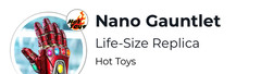 Hot Toys Avengers End Game Nano Gauntlet 1/1 Life Size LMS007 Factory Sealed NEW