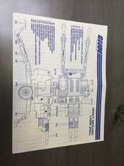 1982 GI JOE HAL Near Complete w/ Blueprints Hasbro ARAH Heavy Artillery Laser