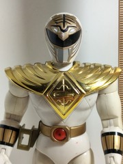 Power Rangers Bandai 1993 White Ranger with Golden Armour