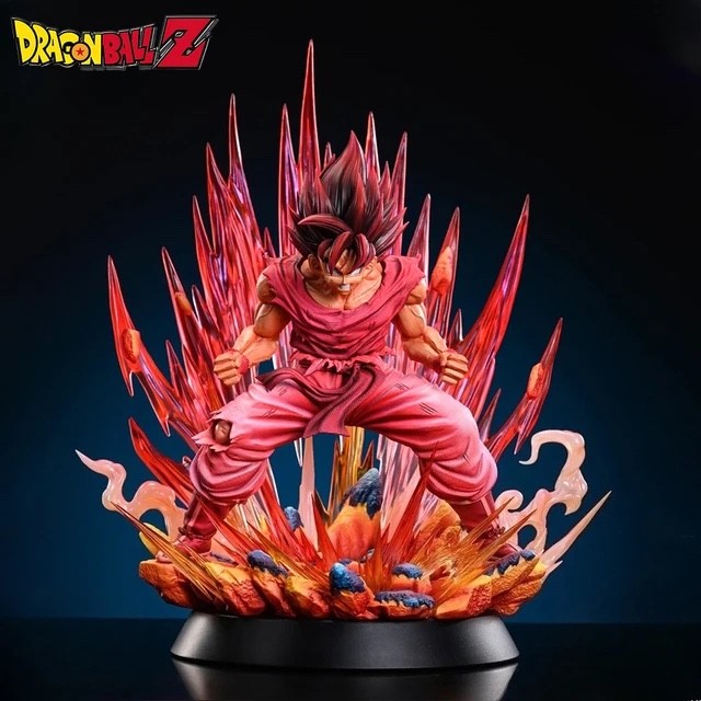 38cm Kaioken Goku Figure Dragon Ball Anime PVC Action Statue Collectible Model T