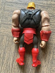 Action Figure, Red Black Yellow Beige Plastic Collectible, 12 in