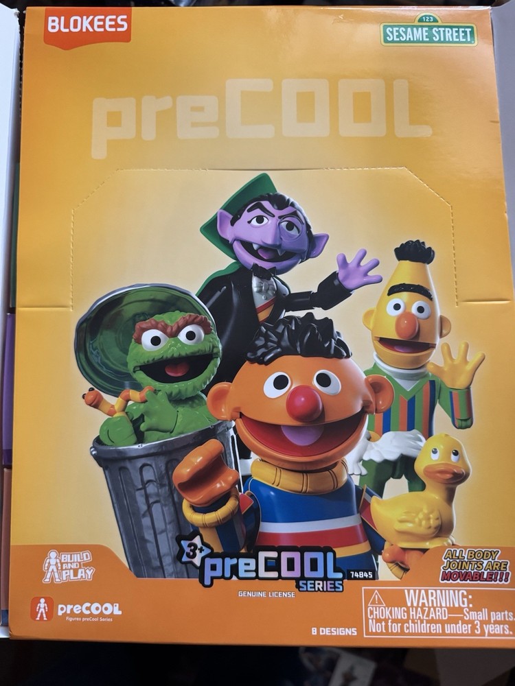 Blokees Sesame street build and play Precool series 2 Count Bert Ernie Oscar