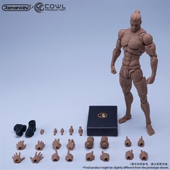 Romankey X COWL 1/12 Dark Male Head Body Flexible Jointed 6″ Action Figure